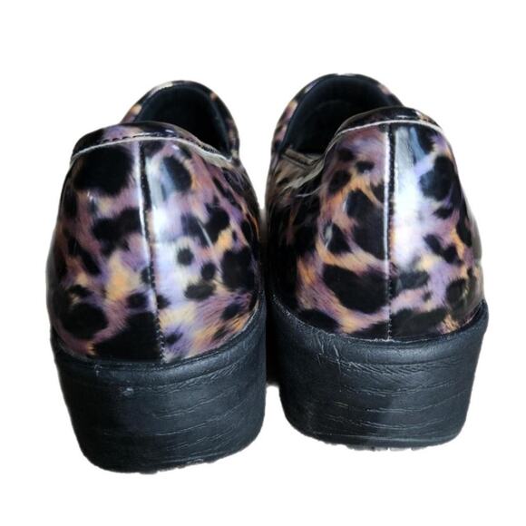 Safe T Step Leopard Print Comfort Clogs Workwear size 8 - Picture 2 of 5